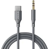Cavo Audio USB-C - 3.5mm Techsuit AC4 SoundFlex, 1m, Grigio — 3