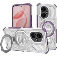 Custodia per Honor 400, Techsuit, Carbon Shield Pro, Viola — 3