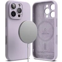 Custodia MagSafe per Apple iPhone 16 Pro, Ringke, Silicone, Viola — 3