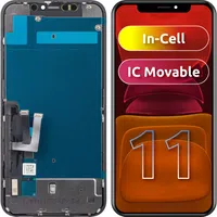 Display con Touchscreen JK per Apple iPhone 11, con Cornice, Versione LCD In-Cell IC Movable, Nero — 3