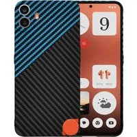 Custodia per Nothing CMF Phone 1, Techsuit, Carbonite FiberShell, Nero Bleu — 3