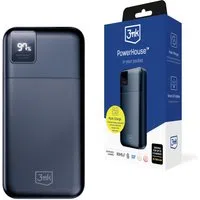 Batteria Esterna 3MK PowerHouse, 20000mAh, 22.5W, QC + PD, 1 x USB-A - 1 x USB-C, Nera — 3
