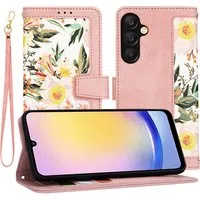 Custodia per Samsung Galaxy A25 A256, Techsuit, FlipCraft, Rosa — 3