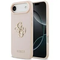Custodia per Apple iPhone 17 Air, Guess, 4G Grained Big and Classic Logo, Rosa — 3