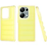 Custodia per Xiaomi Redmi Note 13 Pro 4G / Poco M6 Pro 4G, Techsuit, Wave Shield, Gialla — 3
