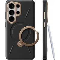 Custodia MagSafe per Samsung Galaxy S26 Ultra S948, Torras, QPRO Leather, Nera — 3