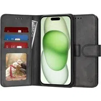 Custodia per Apple iPhone 15 Plus, Techsuit, Diary Book, Nera — 3