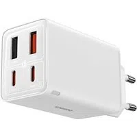 Caricabatterie Retea con Cavo USB-C Baseus GaN6 Pro, 100W, 3.25A, 2 x USB-A - 2 x USB-C, Bianco P10162705212-00 — 3