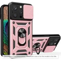 Custodia per Motorola Moto E15 / G05, Techsuit, CamShield, Rosa — 3