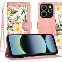 Custodia per Xiaomi Redmi Note 14 4G (Regionale), Techsuit, FlipCraft, Rosa — 3
