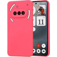 Custodia per Nothing Phone (3a), Techsuit, SoftFlex, Rosa Scuro — 3