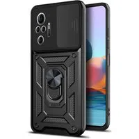 Custodia per Xiaomi Redmi Note 10 Pro Max / Note 10 Pro, Techsuit, CamShield, Nera — 3