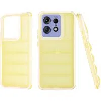 Custodia per Motorola Edge 50 Pro, Techsuit, Wave Shield, Gialla — 3