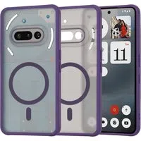 Custodia MagSafe per Nothing Phone (3a), Techsuit, HaloFrost, Viola Scuro — 3