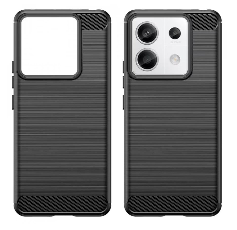 Tech-Protect Custodia per Xiaomi Poco C65 / Redmi 13C, Tech-Protect, Carbonio, Nera