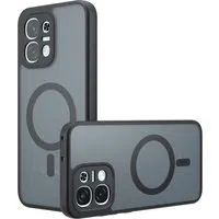 Custodia MagSafe per Oppo A6 Pro 5G / A6 Pro 4G, Techsuit, PureFrost, Nero Satinato — 3