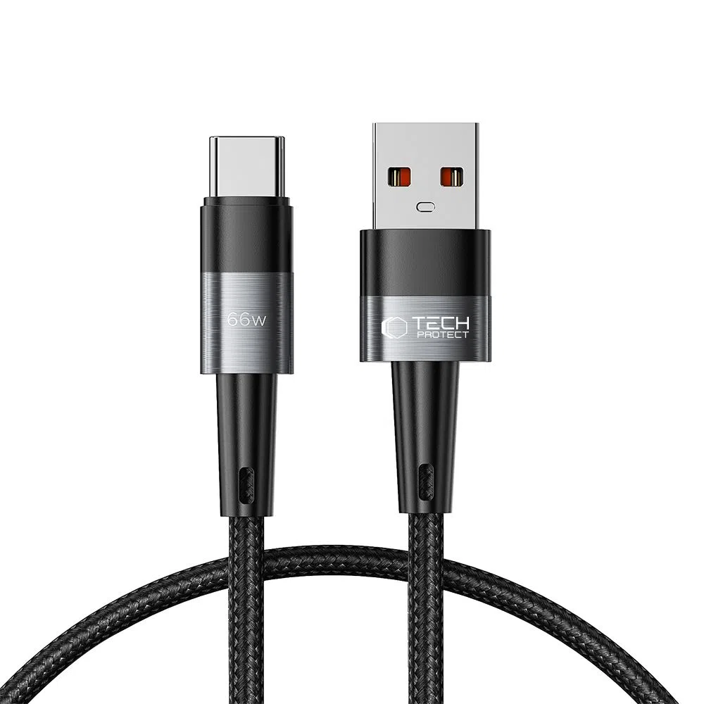 Cavo Dati e Ricarica USB-A - USB-C Tech-Protect Ultraboost, 66W, 0,5m, Grigio