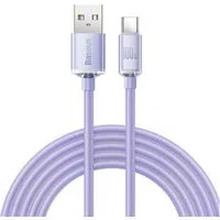 Cavo Dati e Ricarica USB-A - USB-C Baseus Crystal Shine Series, 100W, 1.2m, Viola CAJY000405 — 3