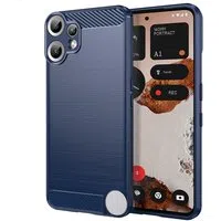 Custodia per Nothing CMF Phone 2 Pro, Techsuit, Carbonio, Blu — 3