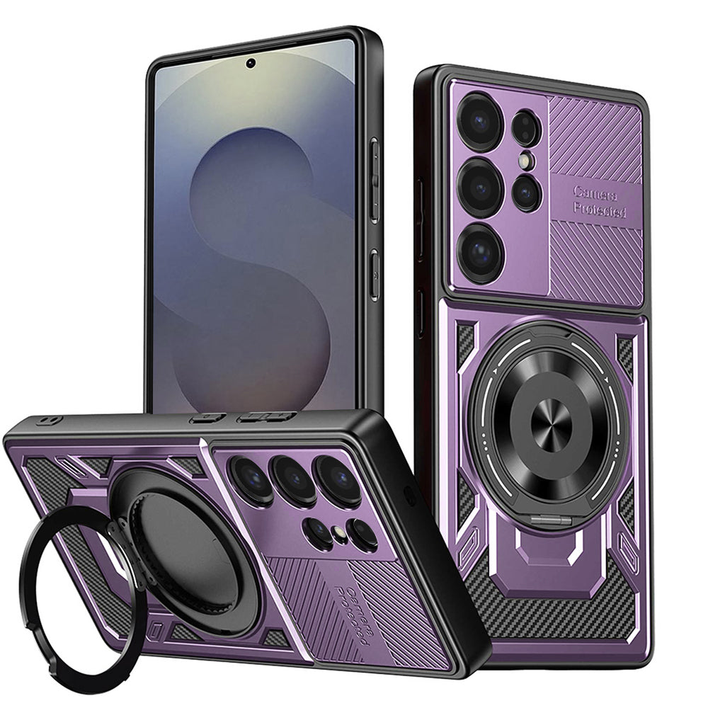 Techsuit Custodia per Samsung Galaxy S25 Ultra S938, Techsuit, RuggedCam, Viola