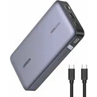 Batteria Esterna UGREEN PB205, 25000mAh, 145W, QC + PD, 1 x USB-A - 2 x USB-C, Grigio — 3
