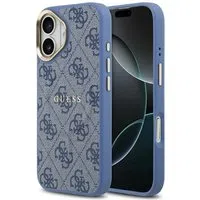 Custodia MagSafe per Apple iPhone 17, Guess, 4G Classic, Blu — 3