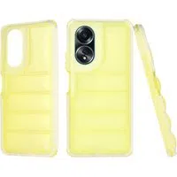 Custodia per Oppo A58 4G, Techsuit, Wave Shield, Gialla — 3