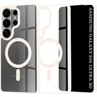 Custodia MagSafe per Samsung Galaxy S26 Ultra S948, Techsuit, Pro, Rosa — 3