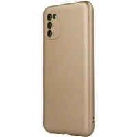 Custodia per Samsung Galaxy A14 A145 / A14 5G A146, OEM, Metallica, Dorata — 3