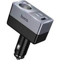 Caricatore Auto HOCO Z65A, 165W, 3A, 1 x Presa Accendisigari - 1 x USB-A - 2 x USB-C, Nero — 3