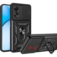 Custodia per Oppo A60, Techsuit, CamShield, Nera — 3