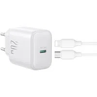 Caricabatterie da rete con cavo Lightning Joyroom JR-TCF20, 20W, 3A, 1 x USB-C, Bianco — 3