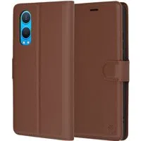 Custodia per OnePlus Nord CE4 Lite, Techsuit, Leather Folio, Marrone — 3