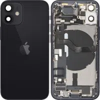 Copertura Batteria Apple iPhone 12 mini, Con Scocca Centrale, Parti Complete, Nero, Swap Premium — 3