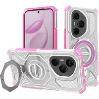 Custodia per Honor 400 Pro, Techsuit, Carbon Shield Pro, Rosa — 3