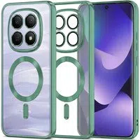 Custodia MagSafe per Xiaomi Poco M8 / Redmi Note 15 5G / Note 15 4G, Techsuit, Luxury Crystal, Verde Chiaro — 3