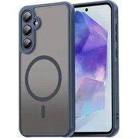 Custodia MagSafe per Samsung Galaxy A55 5G A556, Techsuit, HaloFrost II, Blu Navy — 3