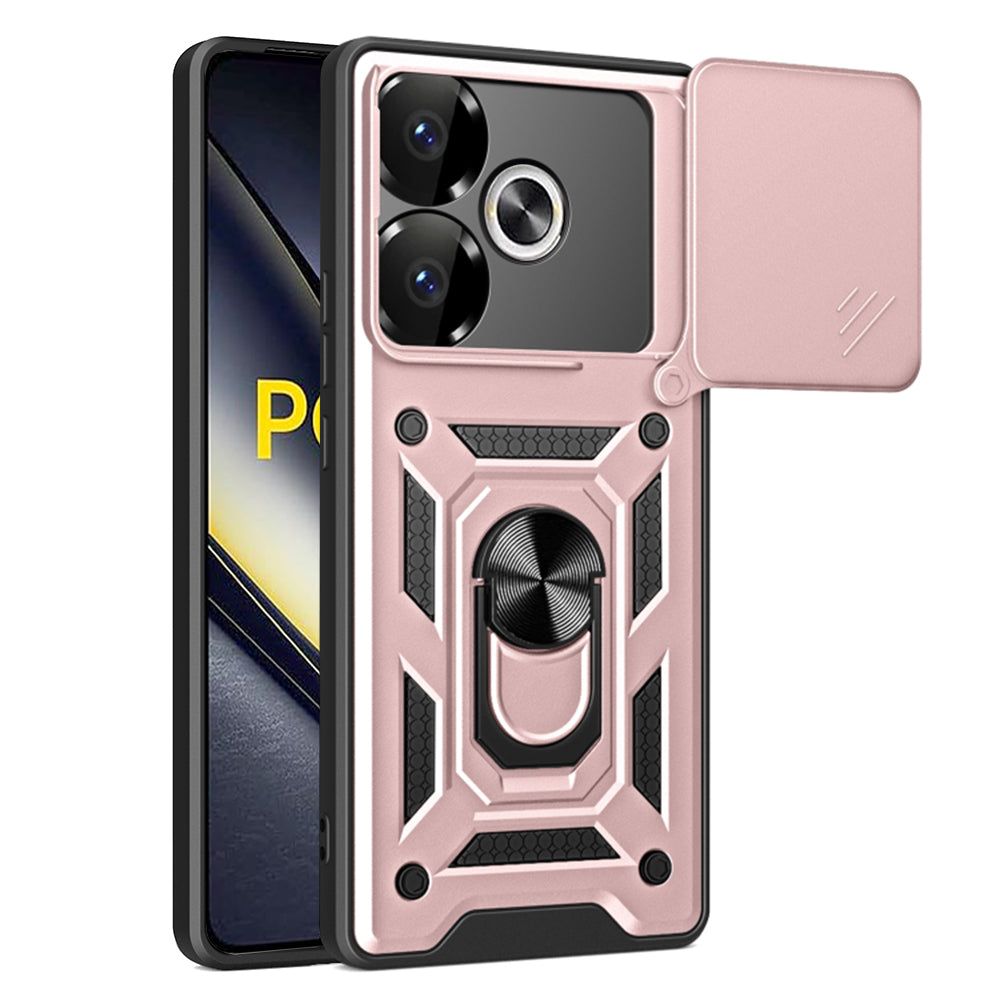 Techsuit Custodia per Xiaomi Poco F6, Techsuit, CamShield, Rosa