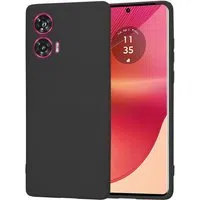 Custodia per Motorola Edge 50 Fusion, Techsuit, SoftFlex, Nera — 3