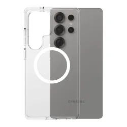Custodia per Samsung Galaxy S25 Ultra S938, PanzerGlass, Care Urban Combat, Trasparente Bianca