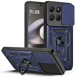 Custodia per Motorola Moto G37 Power, Techsuit, CamShield, Blu