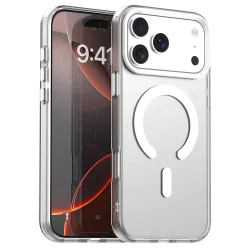 Custodia MagSafe per Apple iPhone 17 Pro Max, Techsuit, CandyCase, Bianca