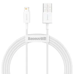 Cavo Dati e Ricarica USB-A - Lightning Baseus Superior Series, 20W, 1.5m, Bianco CALYS-B02
