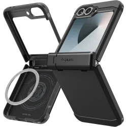 Custodia MagSafe per Samsung Galaxy Z Flip7 FE F761 / Z Flip6 F741, Spigen, Tough Armor Pro, Nera ACS09807