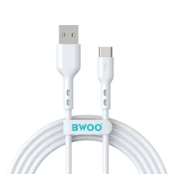 Cavo Dati e Ricarica USB-A - USB-C BWOO BO-X172C-2M, 15W, 2m, Bianco