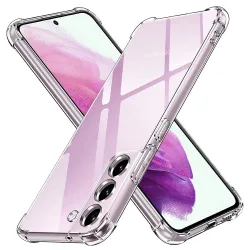Custodia per Samsung Galaxy S21 FE 5G G990, Techsuit, Shockproof Clear, Trasparente