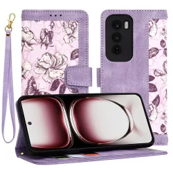 Custodia per Oppo Reno12 Pro, Techsuit, FlipCraft, Viola
