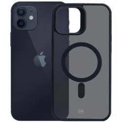 Custodia MagSafe per Apple iPhone 12 / 12 Pro, 3MK, Smoke MagCase, Nera
