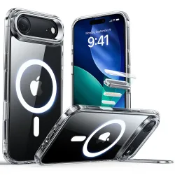 Custodia MagSafe per Apple iPhone 17 Air, ESR, Classic Hybrid Kickstand, Trasparente