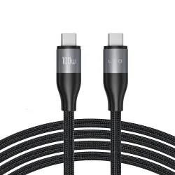 Cavo Dati e Ricarica USB-C - USB-C Lito LD25CC, 100W, 2m, Grigio